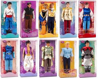 Disney Princess Prince 12 Classic Doll Toy Collection Gift Set