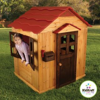  Childrens Kids Indoor & Outdoor Backyard Playhouse Play House   Wood