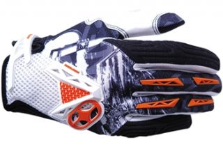 No Fear Spectrum Scratch Gloves   Black/Orange 2012