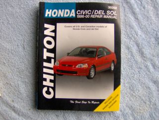 Chilton 1996 00 Honda Civic Repair Manual