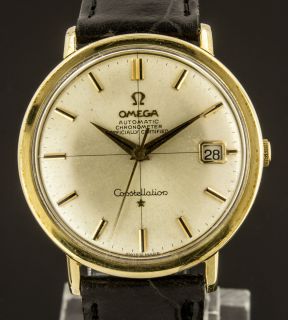 Vintage Omega Constellation Gold Plated Mens Watch Circa 1966