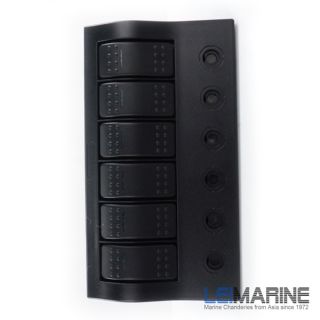 gang boat marine circuit breaker panel with switches