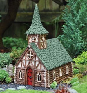  Fairy House Gnome Woodland Church Cottage Fiddlehead Georgetown
