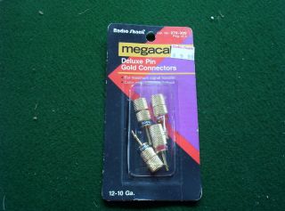 New Radio Shack Megacable Deluxe Pin Gold Connectors