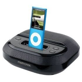 Memorex Portable Small Speakers iPod Nano Classic Dock  CD Player