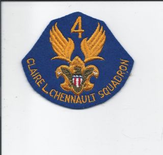 WWII 4th Claire L Chennault Squadron Air Scouts Patch