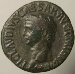 Claudius I as Bronze Minerva Spear Shield 41 54 A D