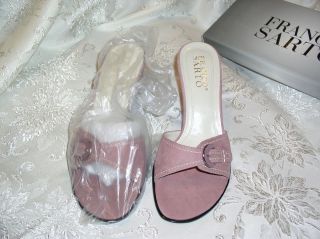 Brand New Never Worn in Box Franco Sarto Rose Suede Sandals Size 8 1 2
