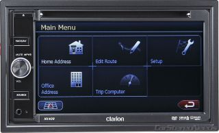 Clarion NX409 Double 2 DIN 6 5 Touchscreen Monitor CD DVD Player GPS