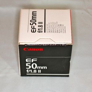 Canon EF 50mm F 1 8 II Lens w Cleaning Kit Digital SLR Cameras Free