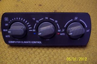 AC Control rear computer climate control air condition GM suburban