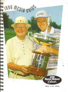 May 5 12 1996 Byron Nelson Classic Media Guide ELS