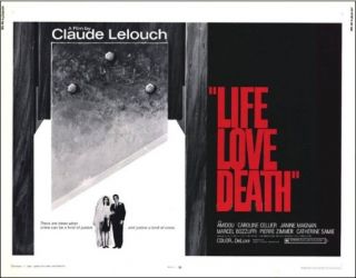 Life Love Death Orig 22x28 Movie Poster Claude Lelouch