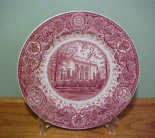 Wedgwood UNIVERSITY OF MICHIGAN Clements Library Plate Mulberry