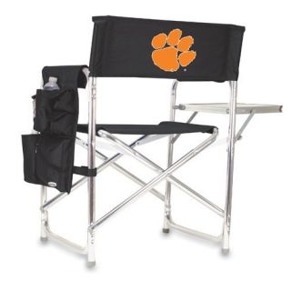 Clemson Tigers Tailgate Folding Chair w Side Table Blk