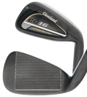 CLEVELAND CG16 BLACK PEARL MENS RH IRONS 4 PW (7PC) TRACTION 85 STEEL
