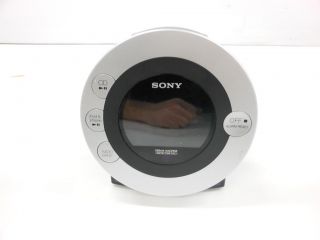Sony ICFCD3IP CD Clock Radio for iPod and iPhone Silver
