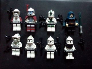 Lego Minifigures Lot of 8 The Clone Wars Star Wars