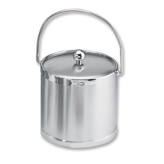 New Insulated Brushed Chrome Ice Bucket CLOSEOUT Item