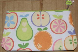 Clinique Makeup Bag Cosmetic Travel Tote Fruit Print New