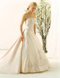 NWT 5362 Christina Wu Wedding dress Bridal gown Antique gold