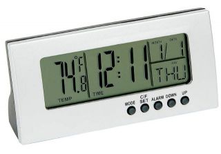 Mitaki Japan Digital Clock Calendar w Alarm Temperature 4 x 2 x 1