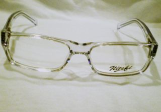 New Mitaki Eyeglasses Clear Crystal Spring Hinges 54 17 135