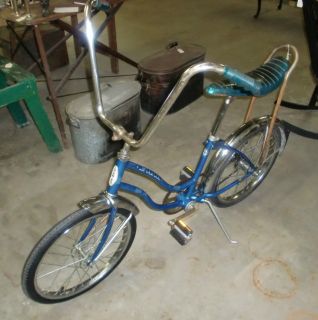 Vintage Schwinn Girls Bicycle Banana Seat High Rise Monkey Handlebars