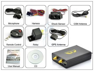 Real Time Car GPS Tracker, Car Alarm System Remote Control, Microphone