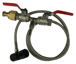 Paintball Co2 Refill Station Fill adapter with 37 Steel Braided hose