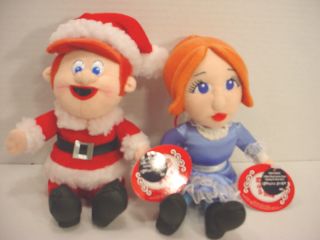 Santa Claus Is Comin to Town Set of 2 Kris Jessica Plush Dolls Toys