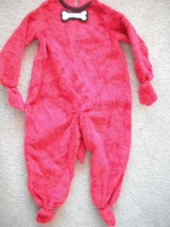 Girls Boys Clifford The Big Red Dog Halloween Costume Rubies Fur Suit