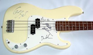 Les Claypool Sheehan Hamm LaRue Signed Bass Guitar PSA DNA UACC RD COA