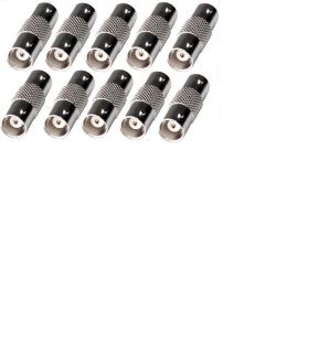 10 Pack Lot BNC CCTV Coax Coaxial Cable Coupler Adapter Connector