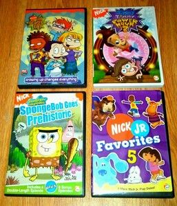  DVD Lot Nickelodeon Nick Jr Dora Blues Clues SpongeBob Odd Parents EUC