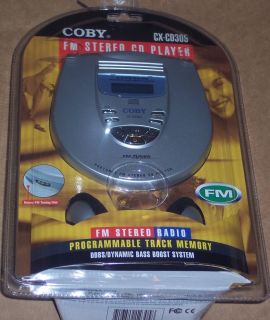 Super Slim Coby FM Personal CD Player CX CD305 Digital LCD Display New