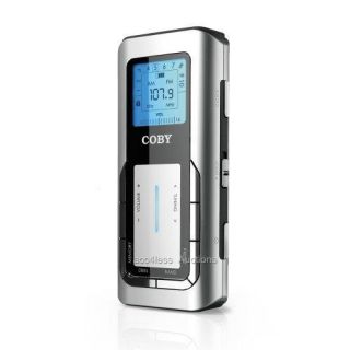 Coby CX 90 Digital Portable Am FM Pocket Radio Silver