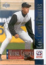  2001 Upper Deck Minors Centennial 77 Miguel Cabrera
