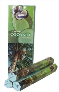 Incense Darshan Coconut Fragrance Box 20 Incense Sticks