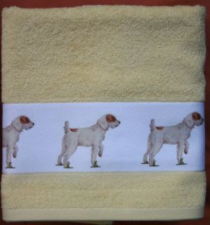 Parson Russell Terrier New Large Hand Towel Sandra Coen