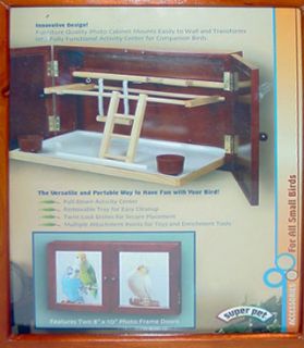  Bird Wall or Table Top Mounted Folding Pet Activity Center New