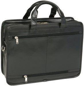 McKlein Clinton Detachable Leather Wheeled Briefcase