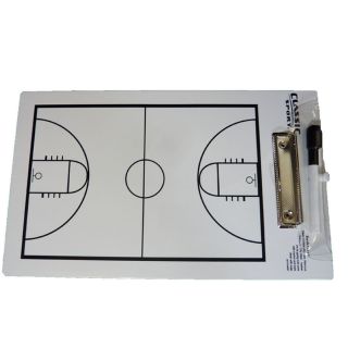 924 Basketball Coaching Board Coaches Clipboard Dry Erase w Marker