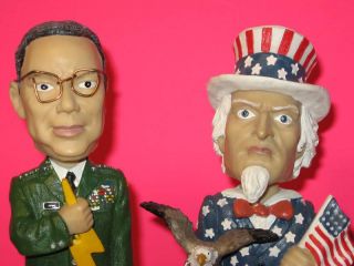 Mint 2002 Colin Powell Uncle Sam Bobblehead Paired Lot 911 Tributes