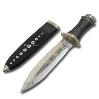 Collectors Knife New 9 75 Damascus Style Dagger