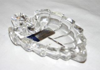 Collectors Crystal Galleries by Fairfield 24 Lead Crystal Leaf Dish