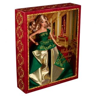 Barbie Christmas New 2011 Holiday Blonde Collector Doll Beautiful