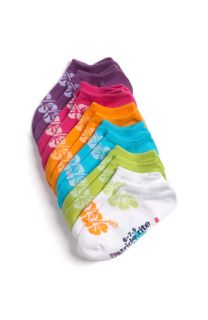 Stride Rite Bright Hibiscus Socks (6 Pack) (Toddler & Little Kid)