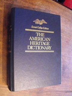 American Heritage Dictionary Second College Edition