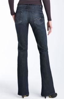7 For All Mankind® Bootcut Stretch Jeans (Dark Santa Monica Wash) (Regular Inseam)